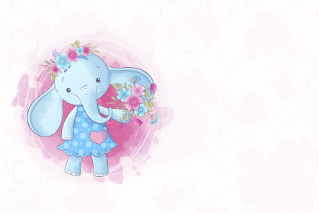 Открытка "Слоняшная нежность" Открытка "Слоняшная нежность"